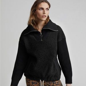 Varley Rogers Half-Zip Jacket in Black